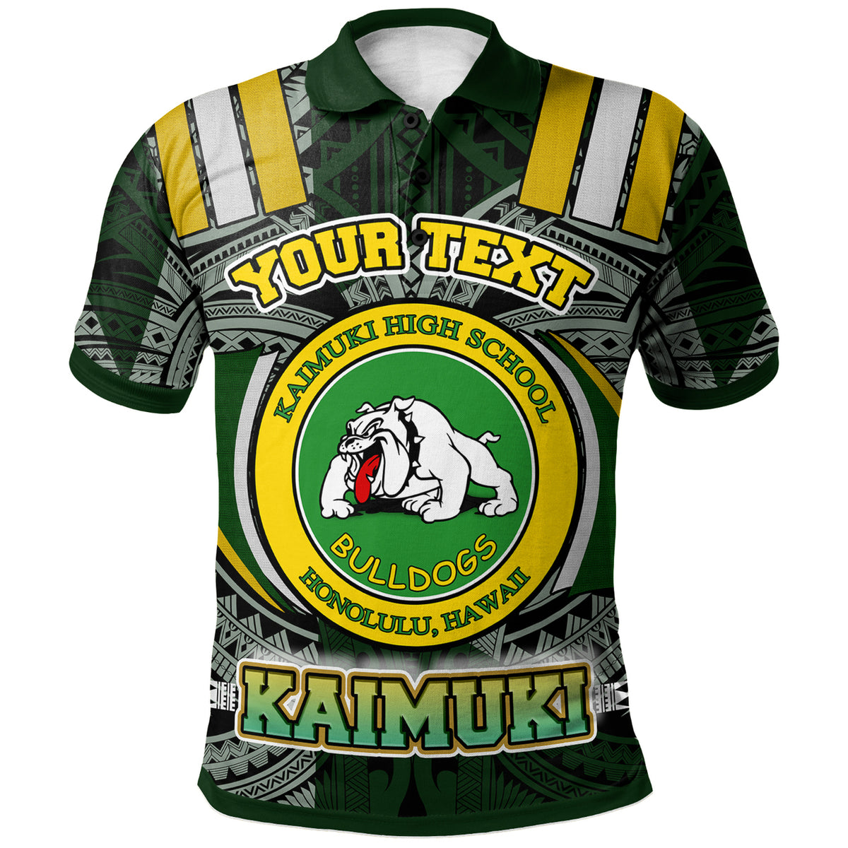 Hawaii Kaimuki High School Polo Shirt Custom Kaimuki High School Polynesian Pattern Polo Shirt LT10 - Polynesian Pride