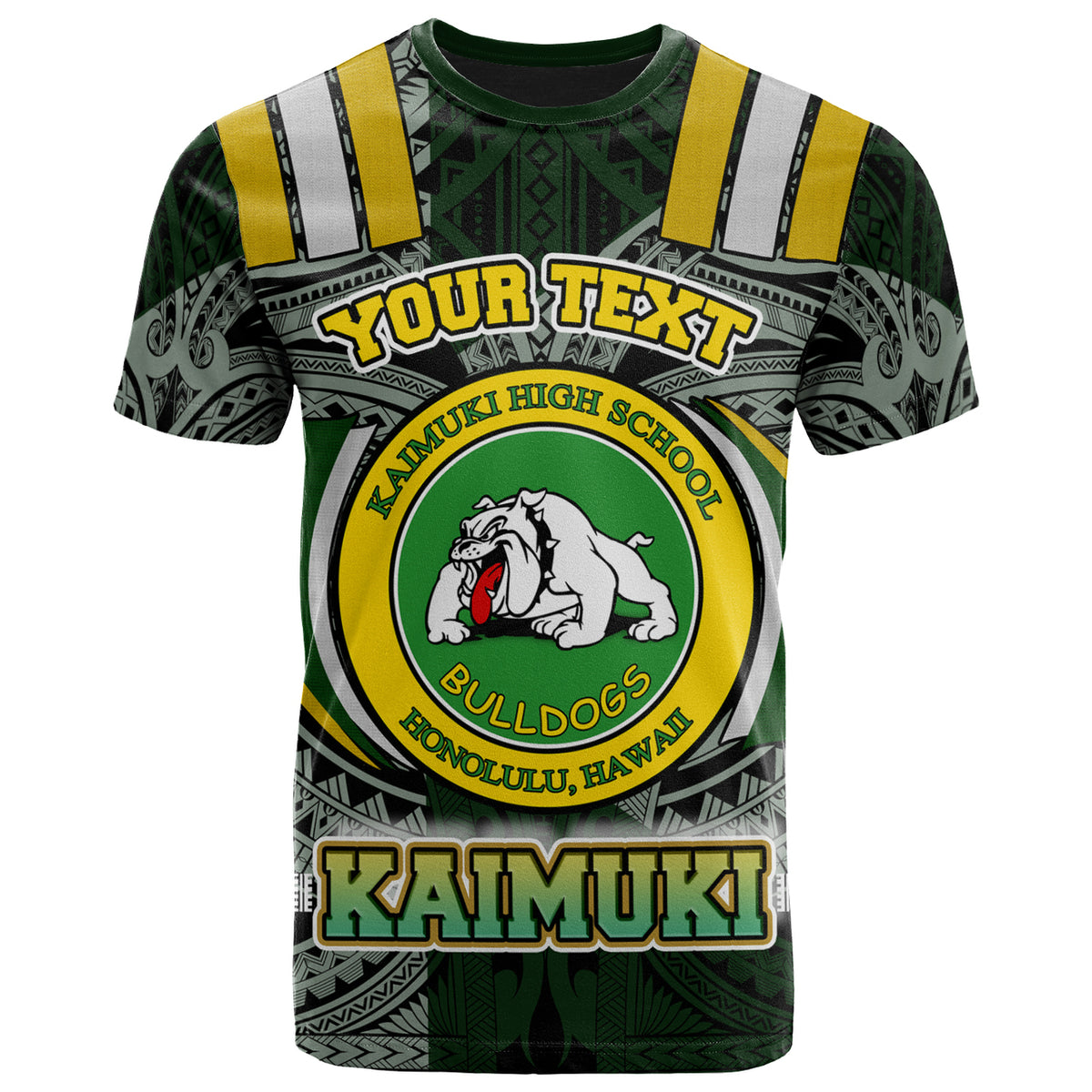 Hawaii Kaimuki High School T Shirt Custom Kaimuki High School Polynesian Pattern T Shirt LT10 - Polynesian Pride