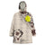 Palau Flag Beige Hibiscus Wearable Blanket Hoodie LT9 Unisex One Size - Polynesian Pride