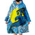 Palau Flag with Polynesian Tattoo Wearable Blanket Hoodie LT9 - Polynesian Pride