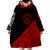 Palau Polynesian Diagonal Pattern Red Wearable Blanket Hoodie LT9 - Polynesian Pride