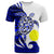 Palau Custom T Shirt Mega Turtle Unisex Blue - Polynesian Pride