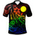 Palau Polo Shirt The Flow Of The Ocean Rainbow Color Unisex Rainbow - Polynesian Pride