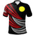Palau Custom Polo Shirt Wave Pattern Alternating Red Color Unisex Red - Polynesian Pride