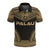 Palau Polo Shirt Palau Seal Polynesian Chief Tattoo Gold Version Unisex Gold - Polynesian Pride
