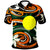 Palau Polo Shirt Vortex Style Unisex Orange - Polynesian Pride
