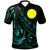 Palau Polo Shirt The Flow Of The Ocean Green Unisex Green - Polynesian Pride
