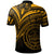 Palau Polo Shirt Gold Color Cross Style - Polynesian Pride