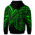 Palau Hoodie Green Color Cross Style - Polynesian Pride