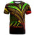 Palau T Shirt Reggae Color Cross Style Unisex Black - Polynesian Pride