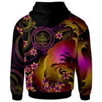 Palau Custom Zip up Hoodie Palau in wave - Polynesian Pride