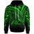 Palau Hoodie Green Color Cross Style Unisex Black - Polynesian Pride