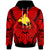 Papua New Guinea Hoodie Classic Vignette Style Unisex Red - Polynesian Pride