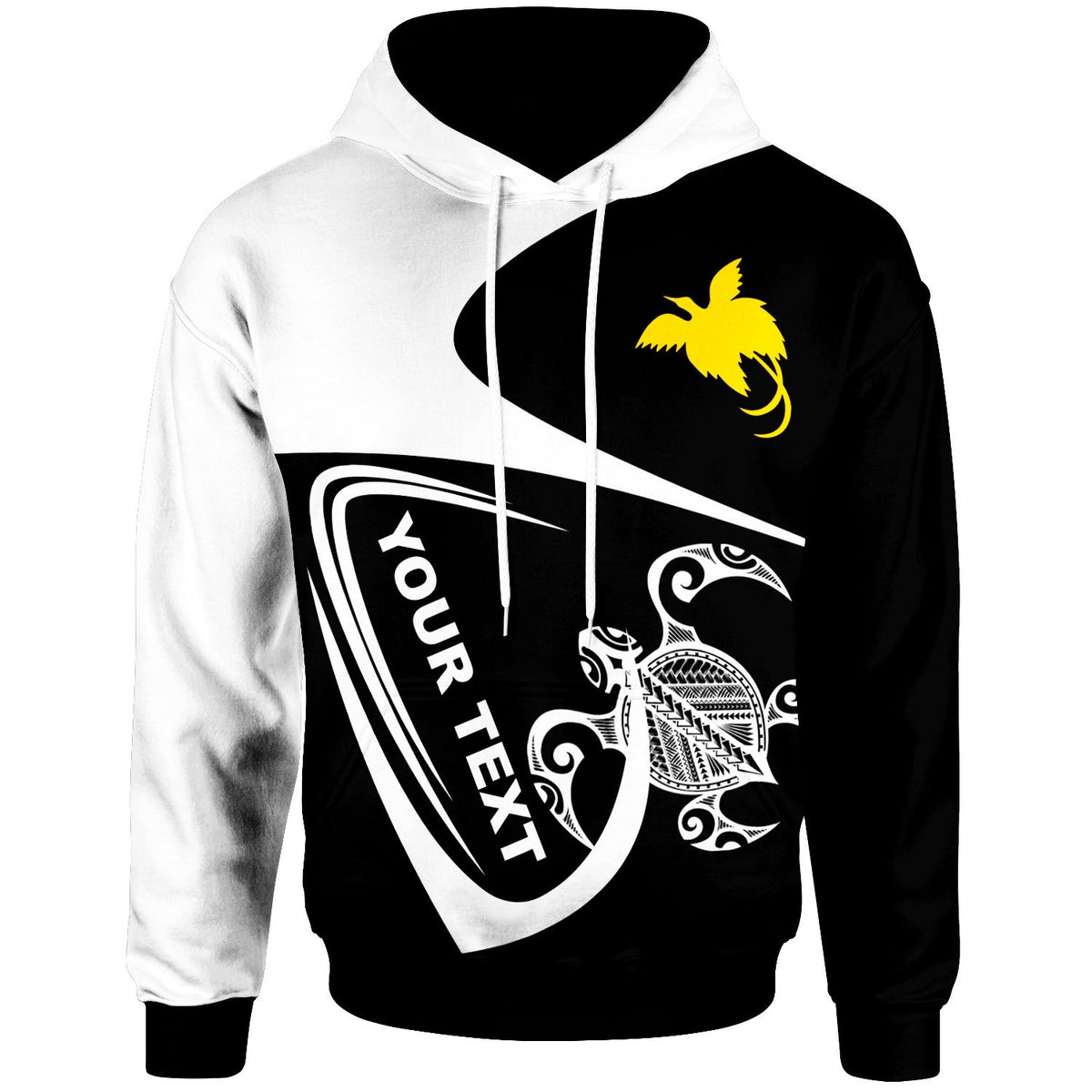 Papua New Guinea Custom Hoodie Street Style Unisex Black - Polynesian Pride