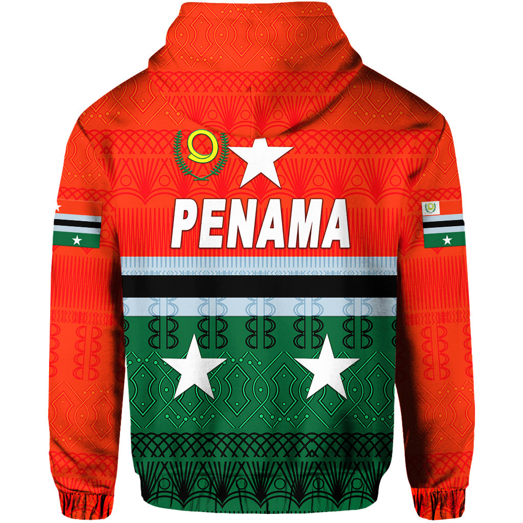 Penama Province Hoodie Vanuatu Pattern Traditional Style LT8 - Polynesian Pride
