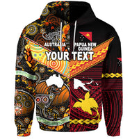 Custom Papua New Guinea Australia Aboriginal Hoodie Together LT8 - Polynesian Pride