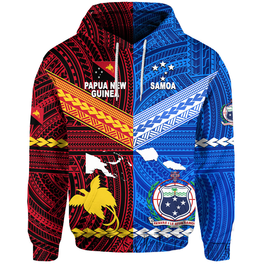 Papua New Guinea Samoa Together Hoodie LT8 - Polynesian Pride