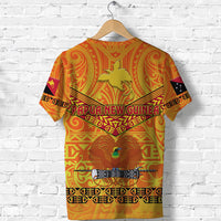 Papua New Guinea Kumuls T Shirt Simple Style Yellow Vibes LT8 - Polynesian Pride