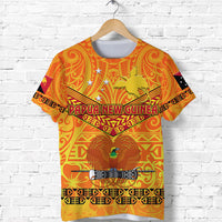 Papua New Guinea Kumuls T Shirt Simple Style Yellow Vibes LT8 - Polynesian Pride