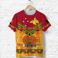 Papua New Guinea Kumuls T Shirt Simple Style Red Vibes LT8 - Polynesian Pride