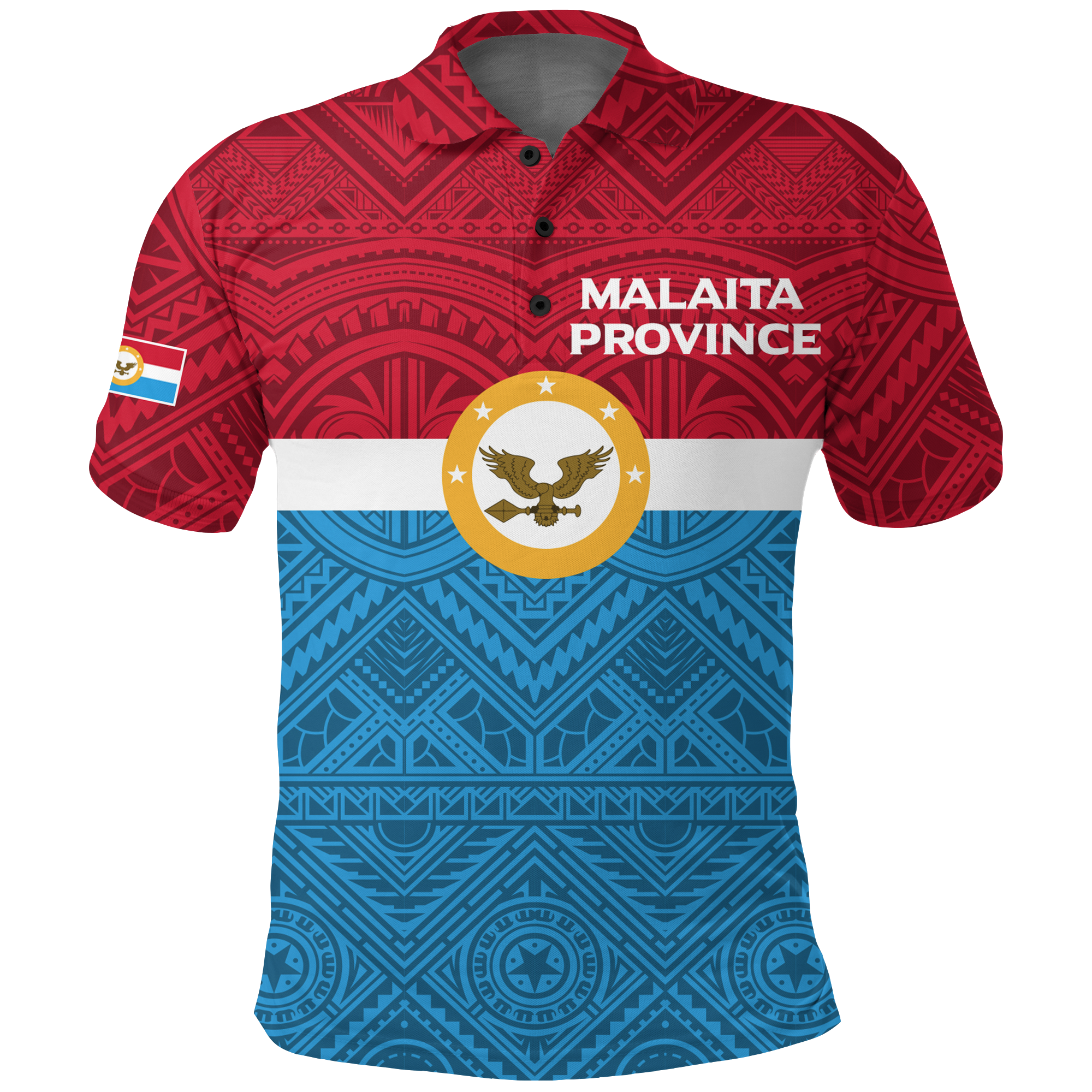 Custom Solomon Islands Malaita Province Polo Shirt Tribal Pattern LT12 Unisex Blue - Polynesian Pride