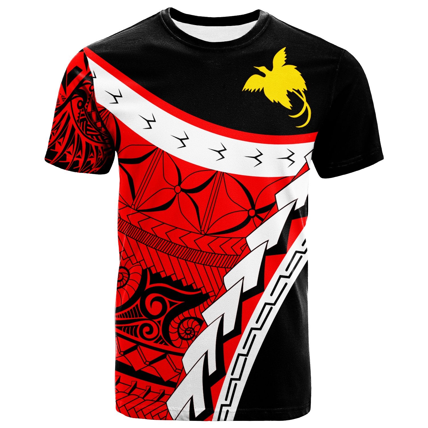 Papua New Guinea Custom T Shirt Proud Of Papua New Guinea Unisex Red - Polynesian Pride