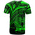 Papua New Guinea T-Shirt - Green Color Cross Style
