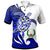 Pohnpei Custom Polo Shirt Mega Turtle Unisex Blue - Polynesian Pride