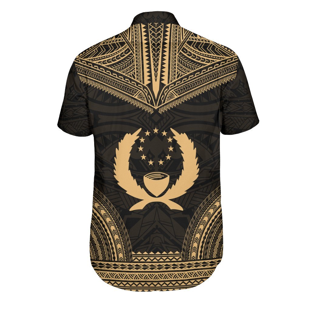 Pohnpei Polynesian Chief Shirt - Gold Version - Polynesian Pride