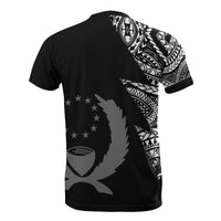 Pohnpei Custom Al Over T Shirt Pohnpei Flag Micronesian Pattern - Polynesian Pride