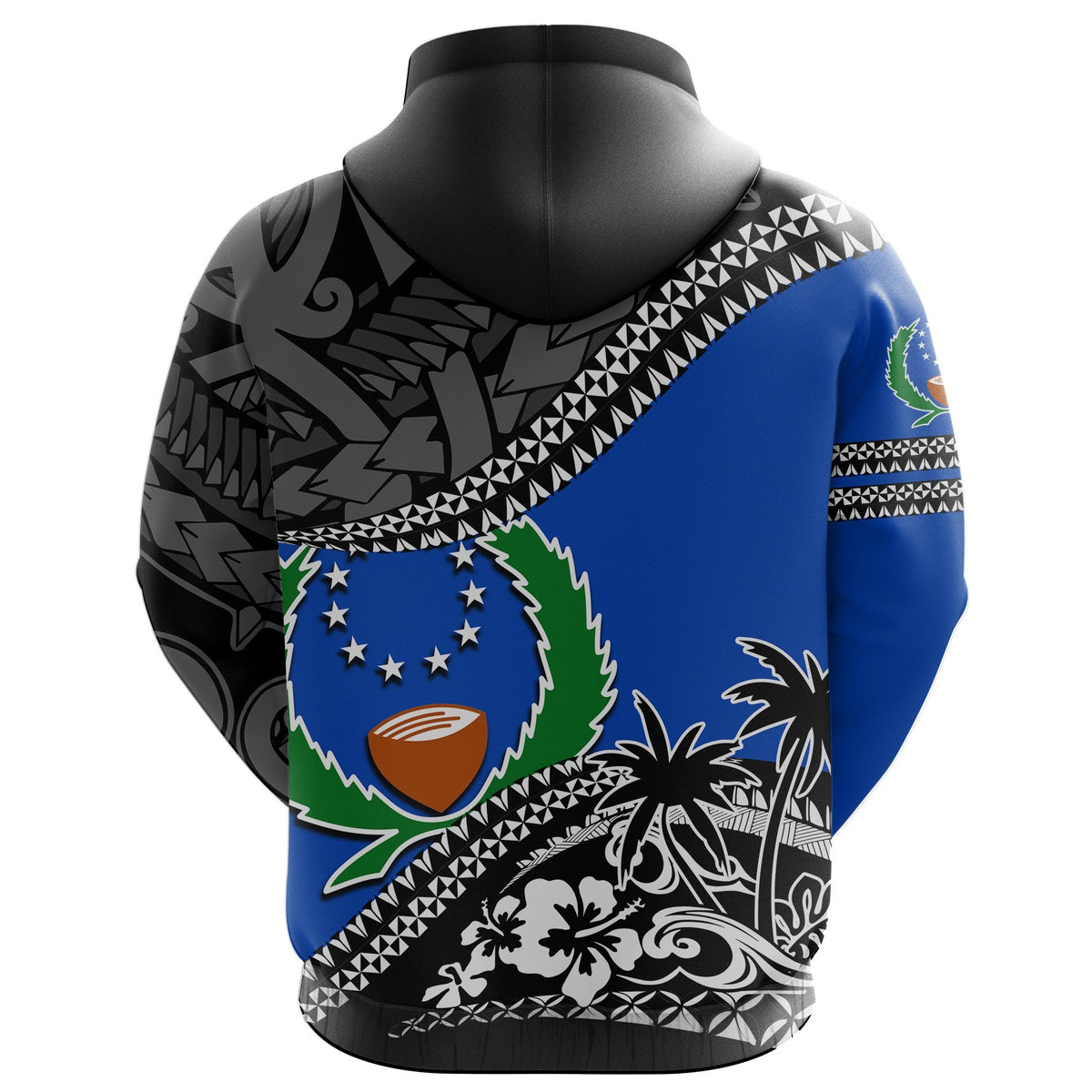 Pohnpei Hoodie Fall In The Wave K7 - Polynesian Pride