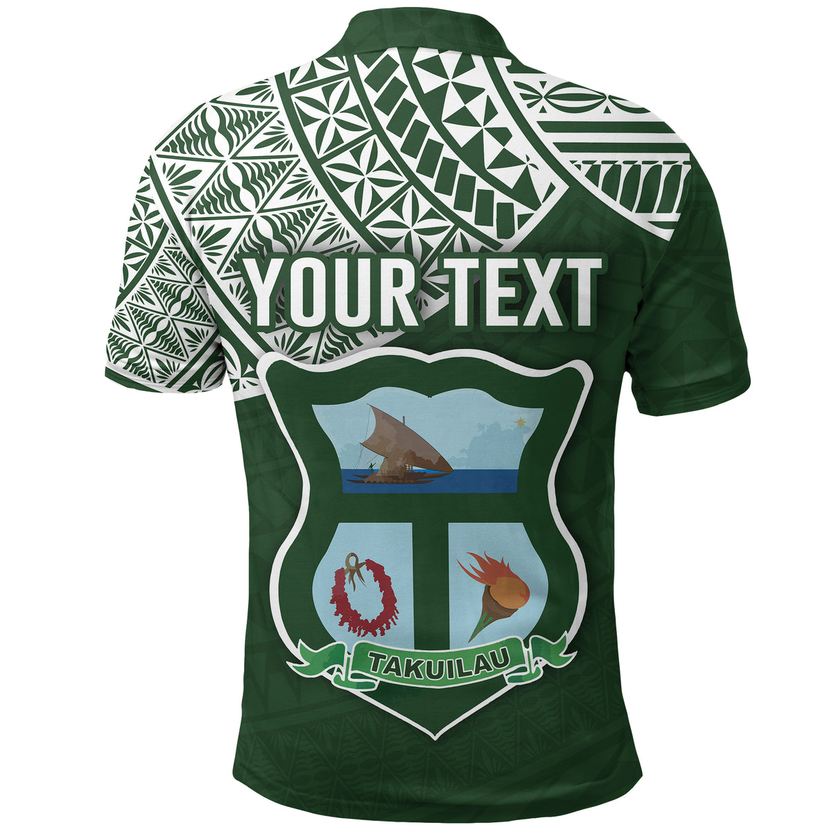 Custom Takuilau College Polo Shirt Tonga Pattern LT4 - Polynesian Pride