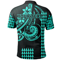 Custom Kakau Hawaiian Polynesian Polo Shirt Turquoise Green LT6 - Polynesian Pride
