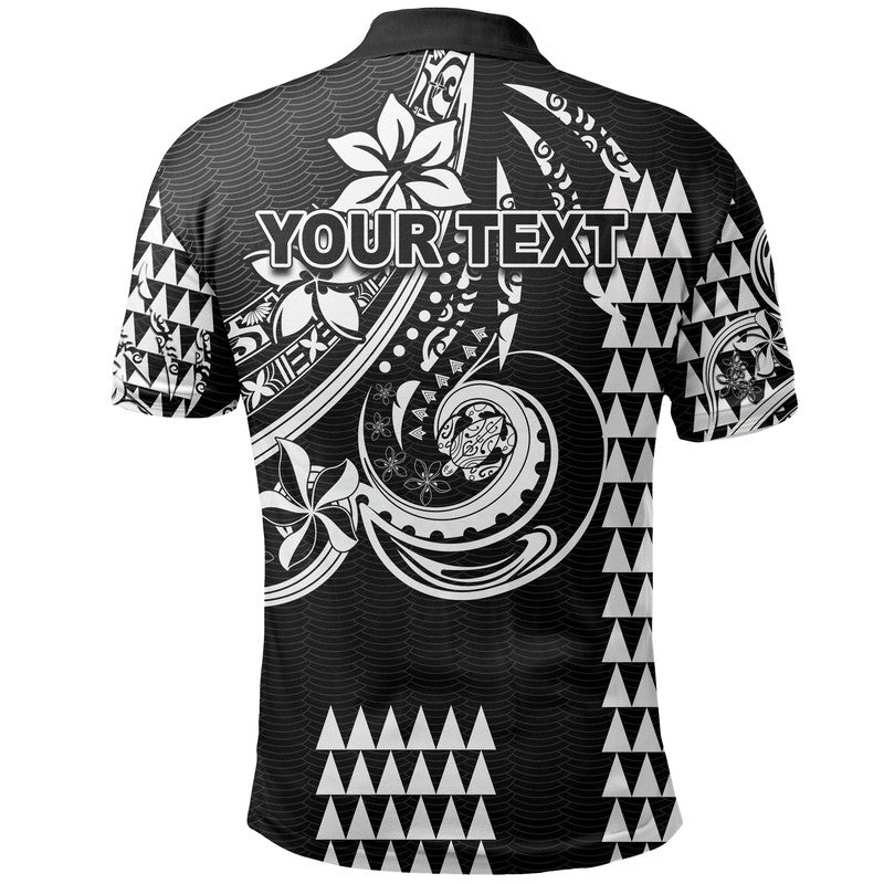 Custom Kakau Hawaiian Polynesian Polo Shirt Black LT6 - Polynesian Pride