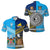 Custom Fiji Tokelau Polo Shirt Together, Custom Text and Number LT8 Unisex Blue - Polynesian Pride