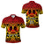 Custom Marquesas Islands Polo Shirt Marquesan Tattoo Simple Style Gradient Red LT8 - Polynesian Pride
