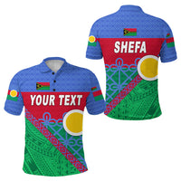 Custom Shefa Province Polo Shirt Vanuatu Pattern Unique Style LT8 Unisex Blue - Polynesian Pride