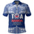 Custom and Number Toa Samoa Rugby Polo Shirt Siva Tau LT6 Blue - Polynesian Pride