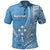 Custom Kosrae Of Micronesia Polo Shirt Vibe Style LT6 Blue - Polynesian Pride