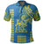 Custom Hawaii High School Henry J. Kaiser Polo Shirt Mix Kakau LT6 Blue - Polynesian Pride