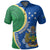 Custom Solomon Islands Polynesian Tattoo Polo Shirt LT6 Blue - Polynesian Pride