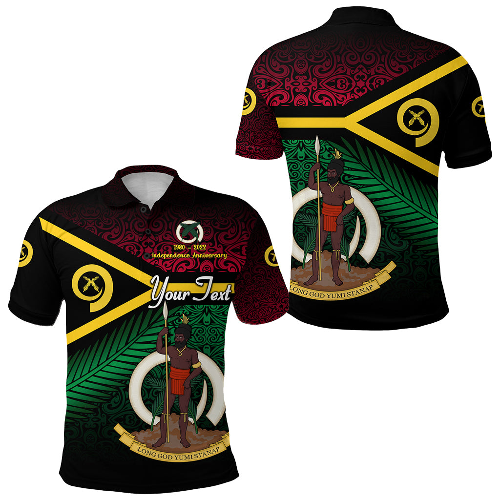 Custom Vanuatu Special Independence Anniversary Polo Shirt Original Flag Style LT8 - Polynesian Pride