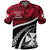 Wallis and Futuna Tapa Polo Shirt Polynesian Shark Tattoo Red - Polynesian Pride