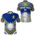 Custom Nauru Polynesian Flag Polo Shirt Creative Style Blue NO.1, Custom Text and Number LT8 Unisex Blue - Polynesian Pride