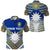 Custom Nauru Polynesian Flag Polo Shirt Creative Style Blue NO.1 LT8 Unisex Blue - Polynesian Pride
