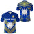 Custom Nauru Polynesian Flag Polo Shirt Creative Style Blue LT8 Unisex Blue - Polynesian Pride