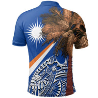 Marshall Islands Polynesian Polo Shirt Palm Tree - Polynesian Pride