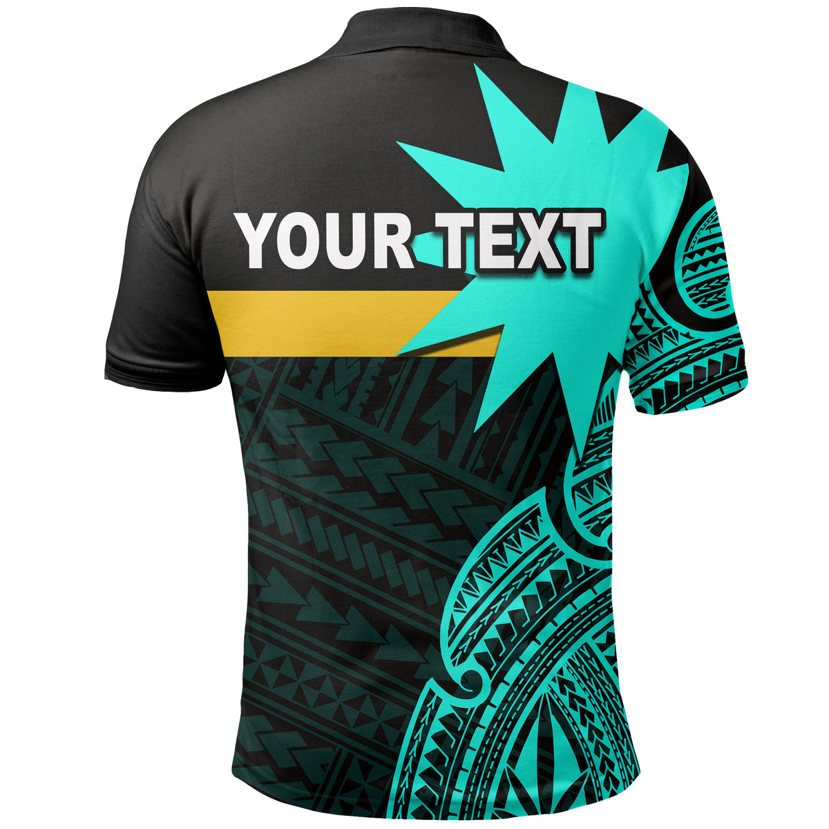 Custom Nauru Polo Shirt Flag In Heart No.4 LT6 - Polynesian Pride