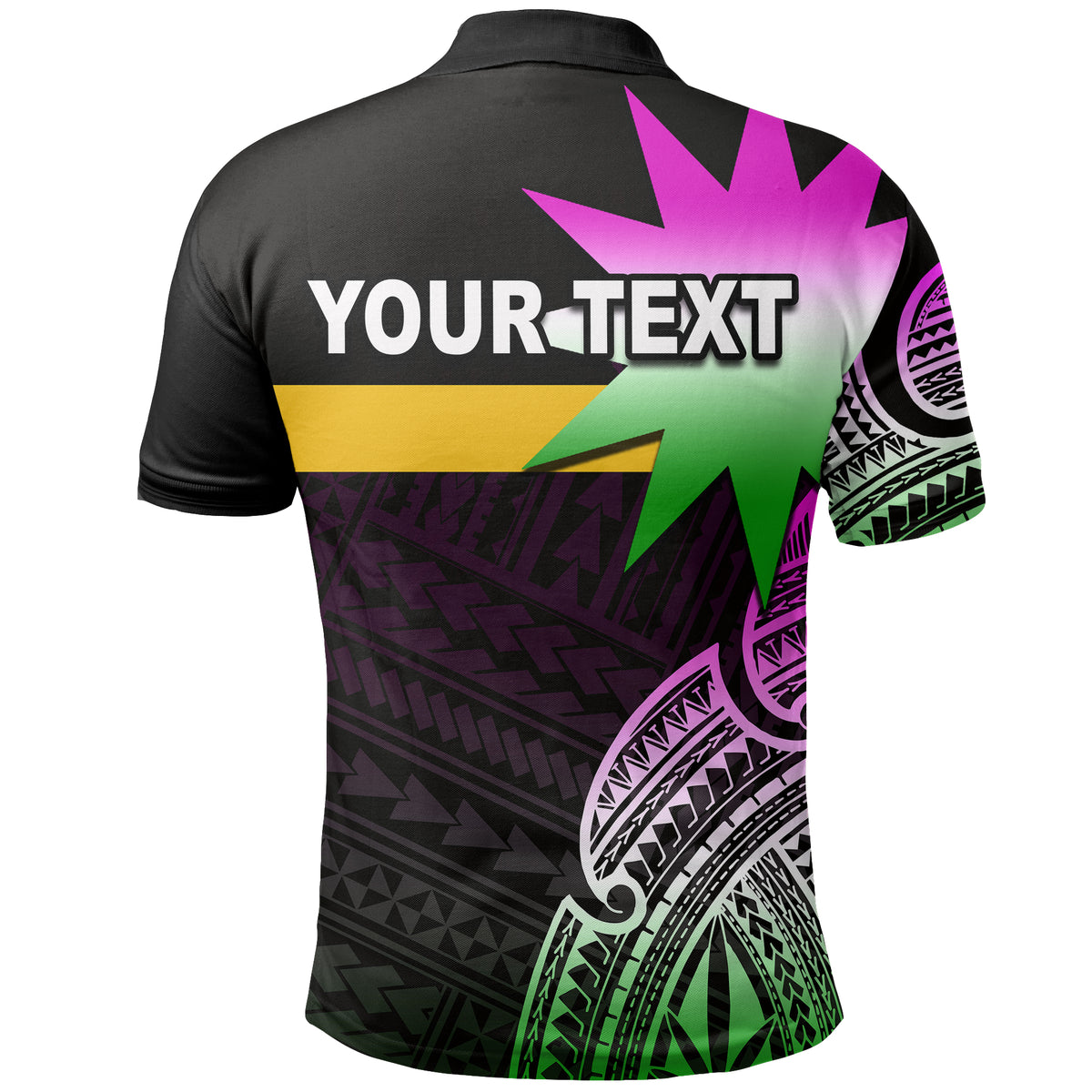 Custom Nauru Polo Shirt Flag In Heart No.2 LT6 - Polynesian Pride