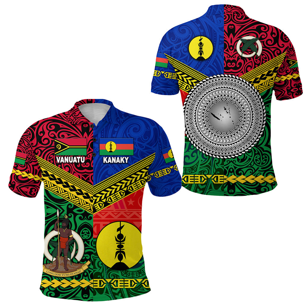 Vanuatu New Caledonia Kanaky Polo Shirt Together LT8 - Polynesian Pride